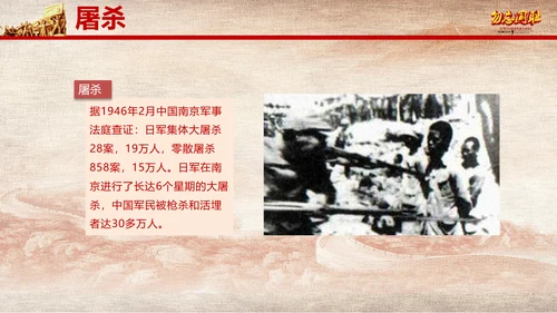 国家公祭日南京大屠杀纪念日教学PPT课件
