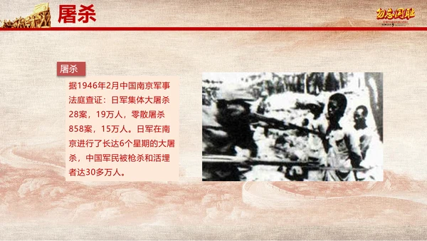 国家公祭日南京大屠杀纪念日教学PPT课件