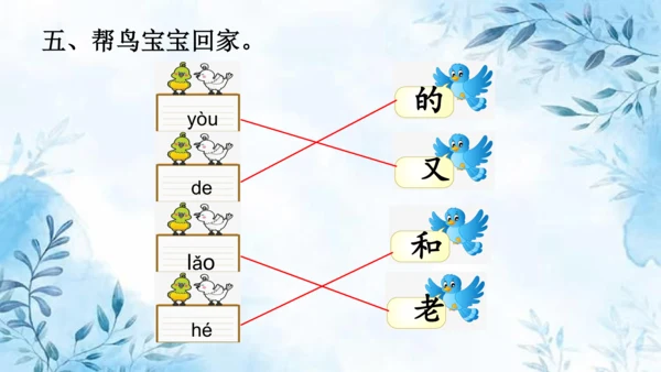 部编版一年级上册第七单元复习课件
