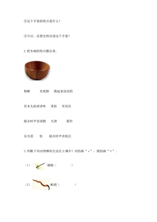教科版科学二年级上册《期末测试卷》附答案（精练）.docx