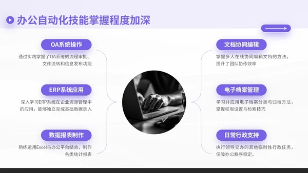 紫色简约风暑期社会实践报告PPT模板