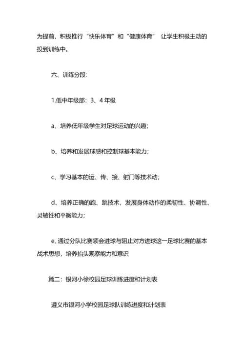 小学校园足球训练计划.docx