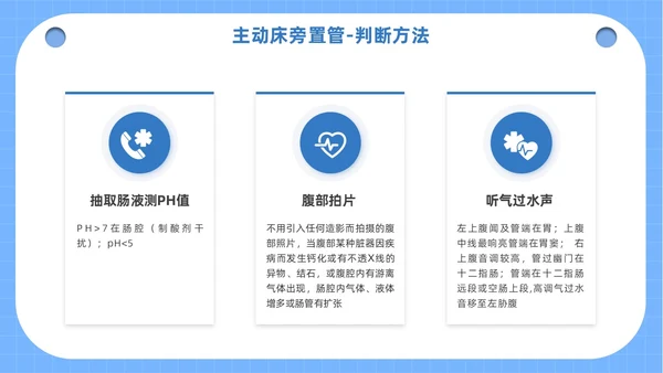 蓝色医疗人物插画风鼻空肠管的护理培训课件PPT