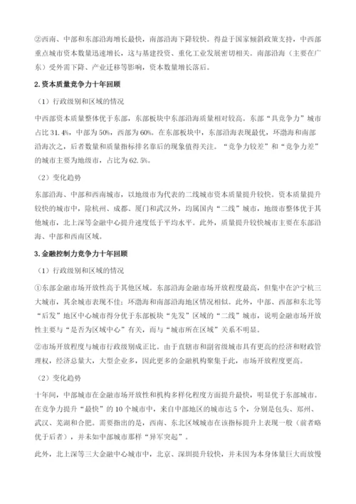 城市金融资本竞争力.docx