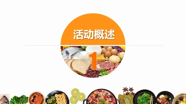 天南地北美食节活动策划方案PPT模板