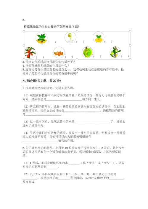 教科版科学四年级下册第一单元《植物的生长变化》测试卷精品（含答案）.docx