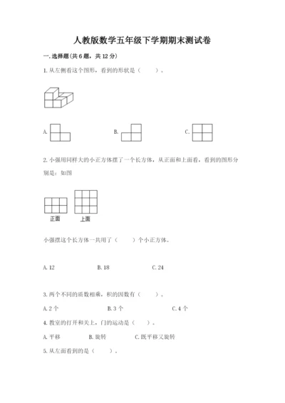 人教版数学五年级下学期期末测试卷【夺冠系列】.docx