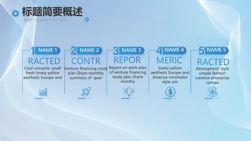 蓝色大气工作总结汇报商务动态PPT