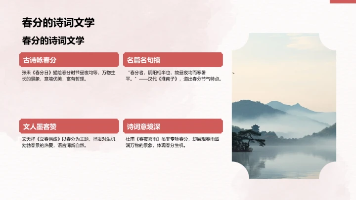 二十四节气春分PPT模板