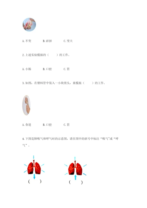 教科版四年级上册科学期末测试卷带答案（精练）.docx