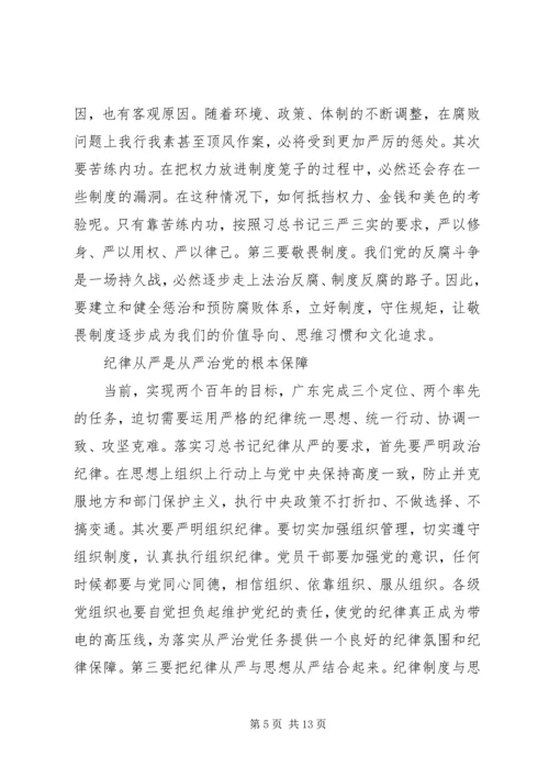 从严治党学习心得体会【某年经典版】.docx