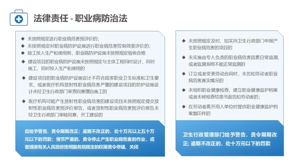 蓝色简约风职业健康管理培训PPT职业健康培训