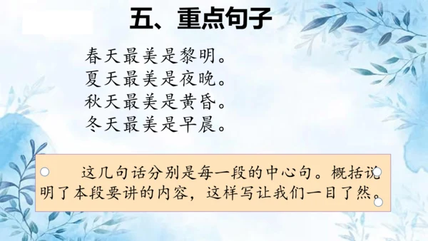 部编版五年级上册第七单元复习  课件