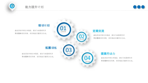 蓝色工作汇报述职年终总结PPT