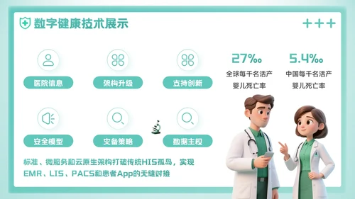绿色3D风预防即治疗：医疗健康学术会议报告PPT模板