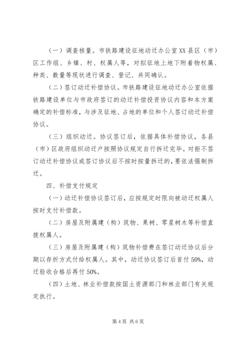 铁路建设征地动迁补偿实施方案.docx