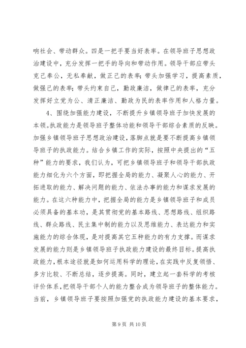 关于加强乡镇领导班子思想政治建设的几点思考 (5).docx