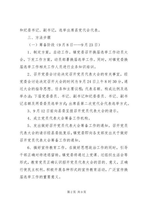 镇党委换届选举工作实施方案.docx