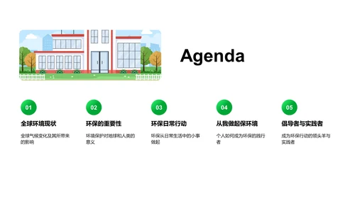 环保教学课件PPT模板