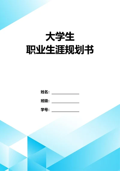 大学生职业生涯规划