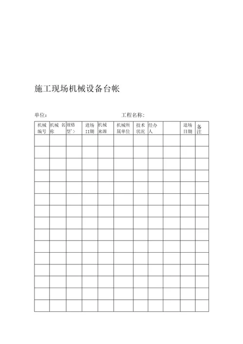 文明施工范本机械管理、临时用电