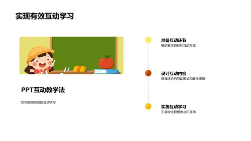 互动教学课件设计PPT模板