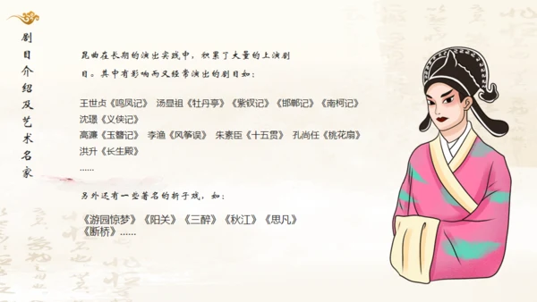 昆曲戏剧戏曲国粹通用PPT模板
