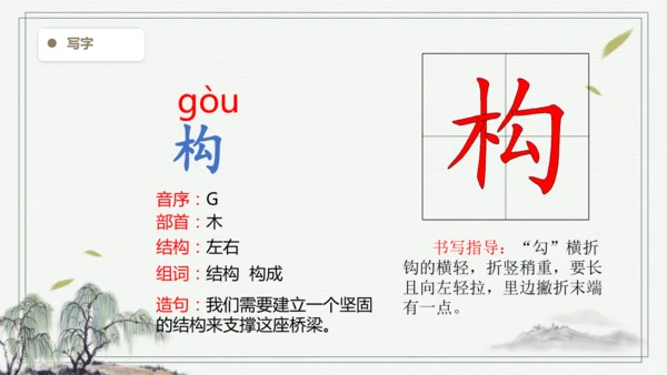 【2025春季学期教材】语文四下2.乡下人家   生字识记课件
