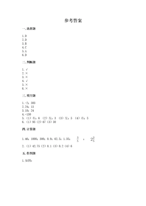 小学数学六年级下册期末测试卷及答案各地真题