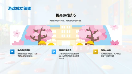 数学游戏学习法PPT模板