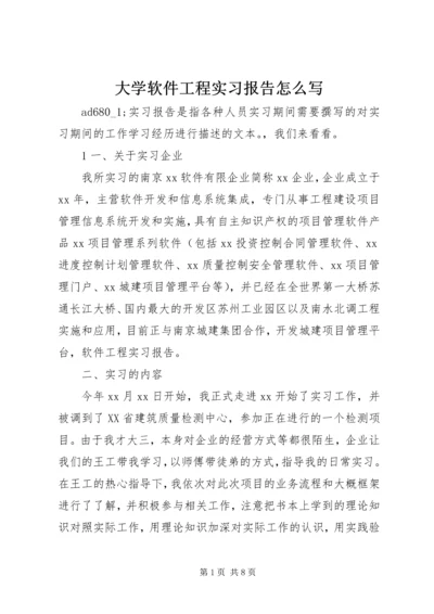 大学软件工程实习报告怎么写.docx