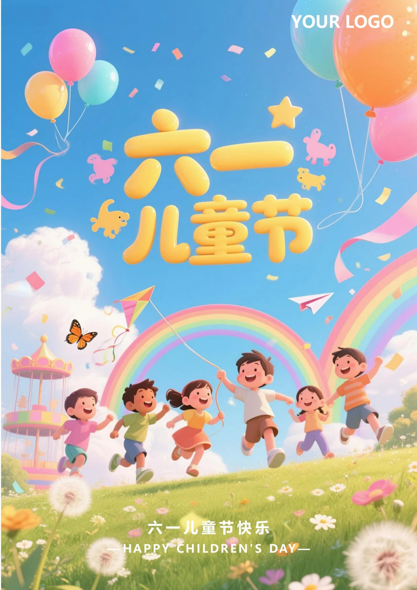 六一儿童节祝福海报1