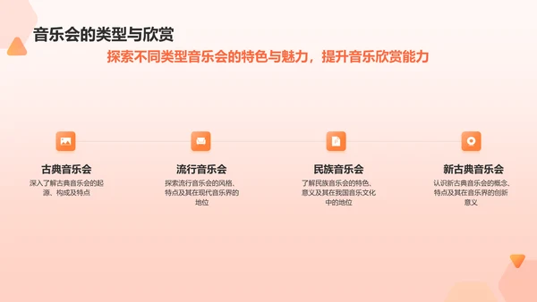 红色商务音乐会PPT模板