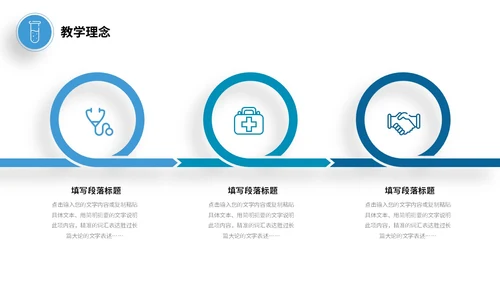 蓝色商务风简约形状护理行业说课PPT