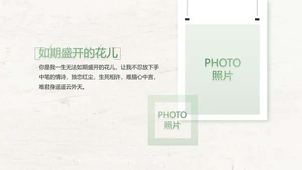 绿色清新致青春毕业季大学毕业纪念册相册PPT