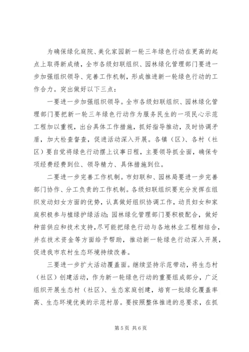 市长在年终巾帼绿色行动推进会上的讲话.docx