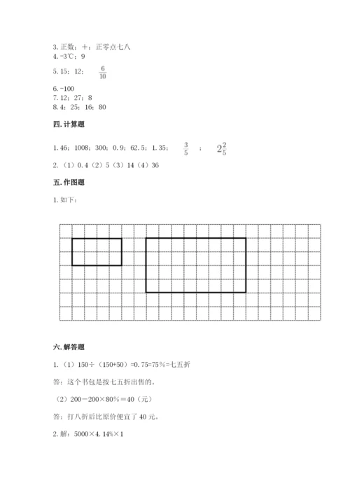 沪教版小学数学六年级下册期末检测试题标准卷.docx