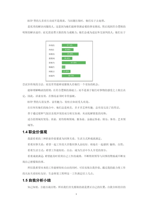 12页6400字地下水科学与工程专业职业生涯规划.docx