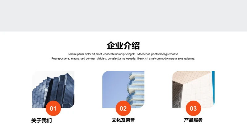 单色扁平3项企业介绍