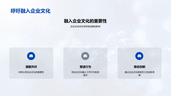 化学研发与企业文化融合PPT模板