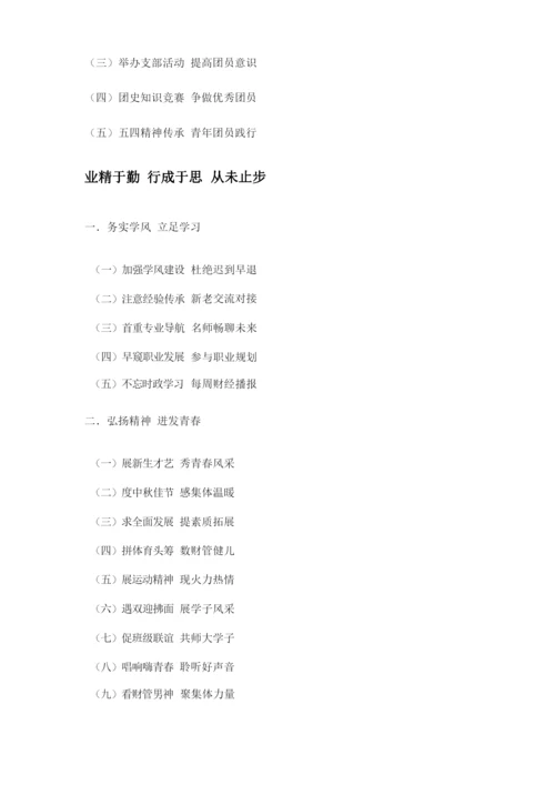 2015财务管理十佳班集体申报材料.docx