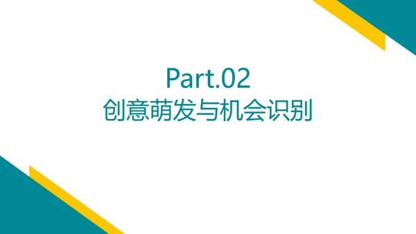 黄蓝几何简约风创业创新PPT模板