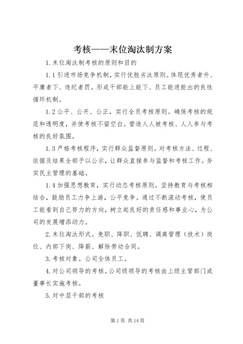 考核——末位淘汰制方案 (3).docx