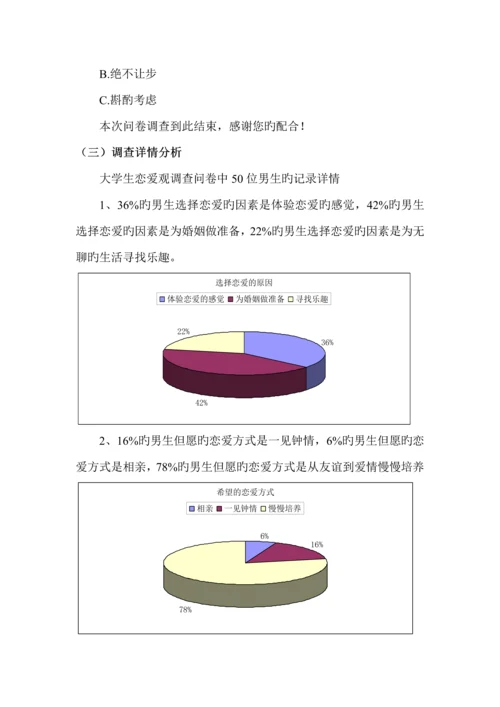 大学生恋爱观问卷调查汇总报告.docx