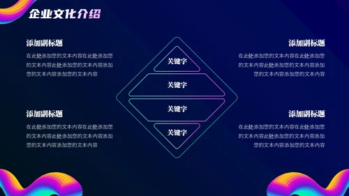 抽象风商务企业产品介绍