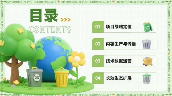 绿色潮流风世界清洁地球日