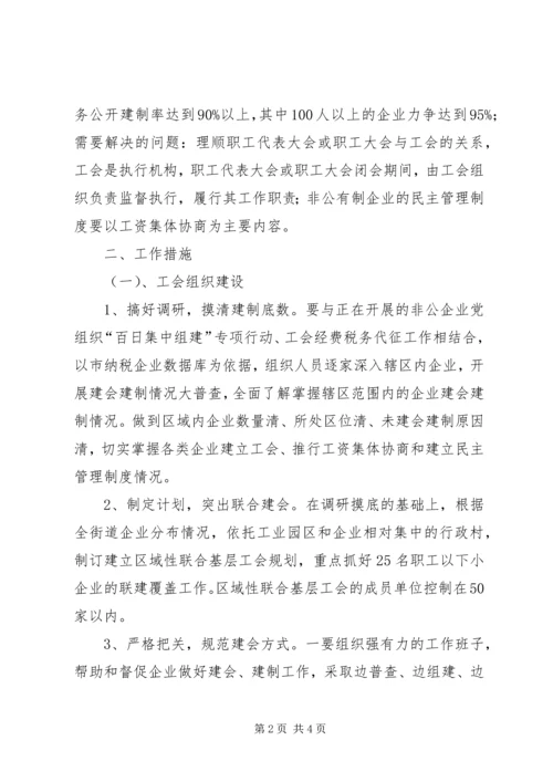 非公企业工会工作方案.docx