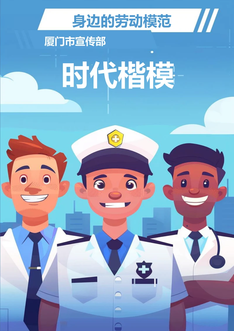 劳动节模范五一节海报