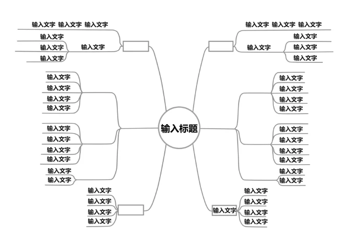 简约思维导图模板实用