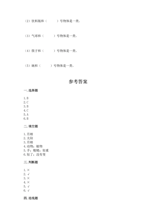 教科版二年级上册科学期末测试卷及参考答案【考试直接用】.docx